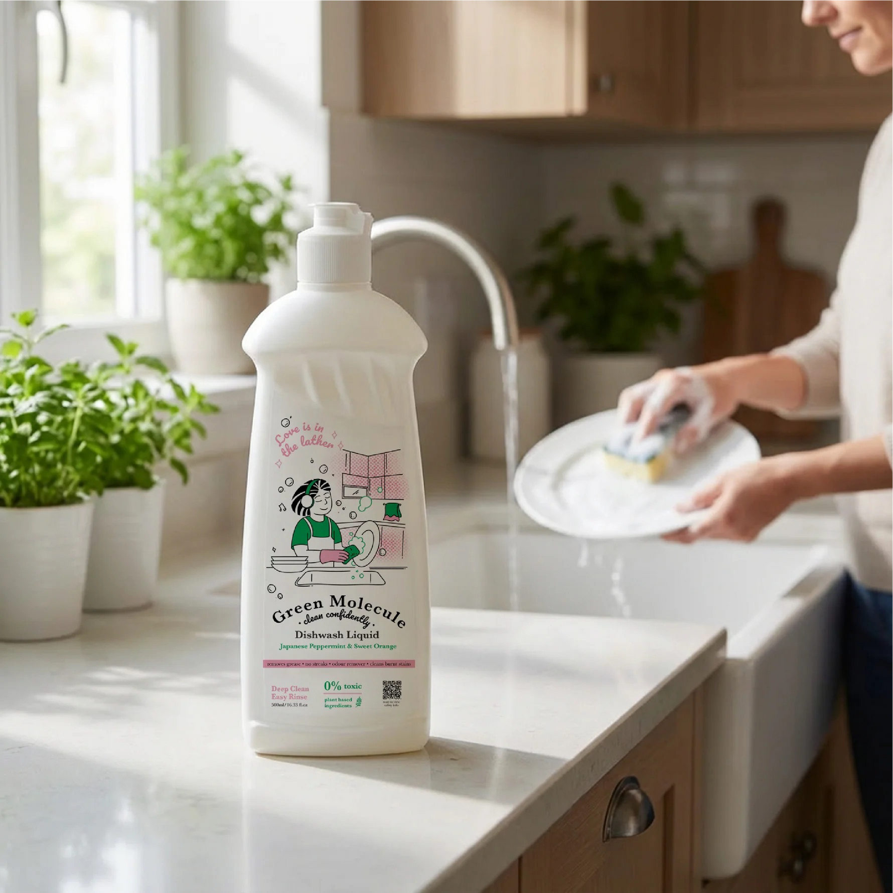 Green Molecule plant based dishwash liquid no residue India