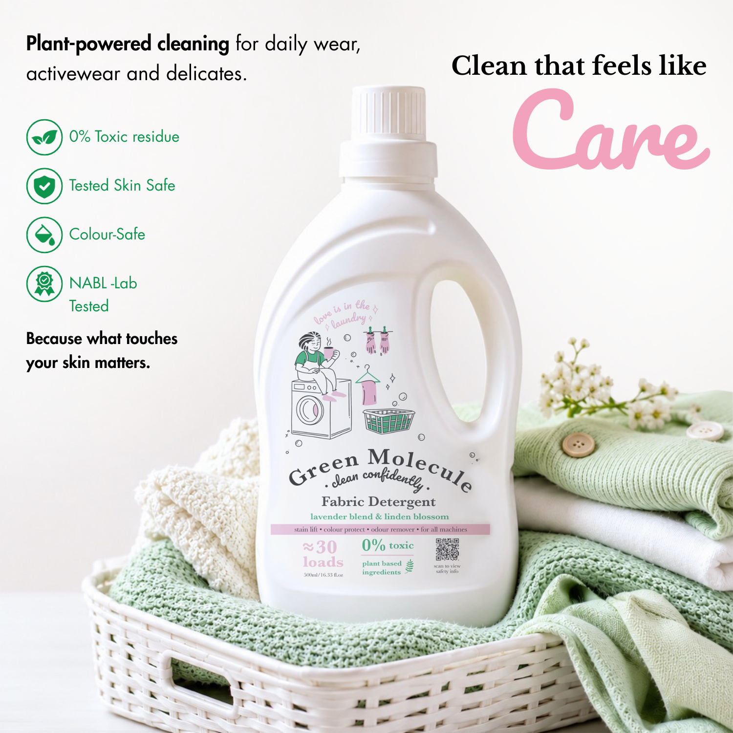 Fabric Detergent – Stain Care Without Harsh Laundry Extras